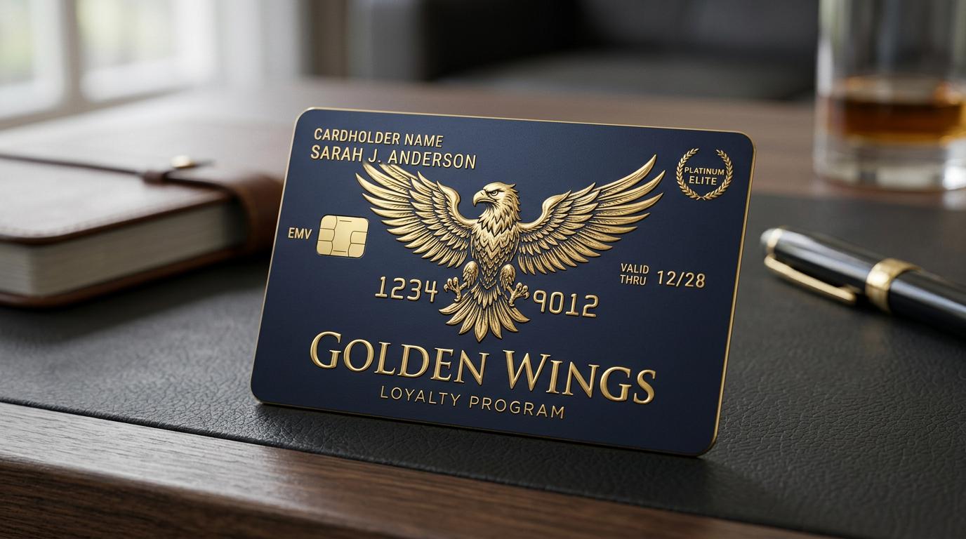 Golden Wings loyalty card
